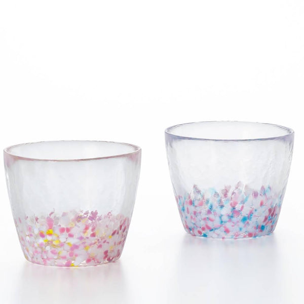 아데리아 수제 사쿠라 디자인 술잔 190ml (페어세트)