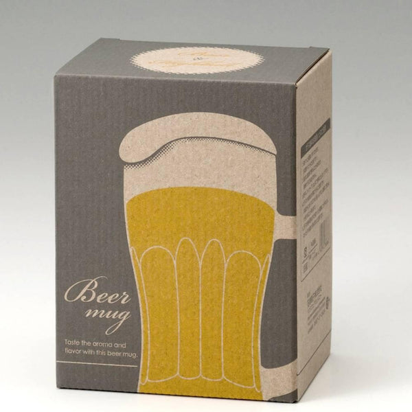 Aderia Jokki 맥주잔 클래식 두꺼운 파인트 유리 손잡이 380ml