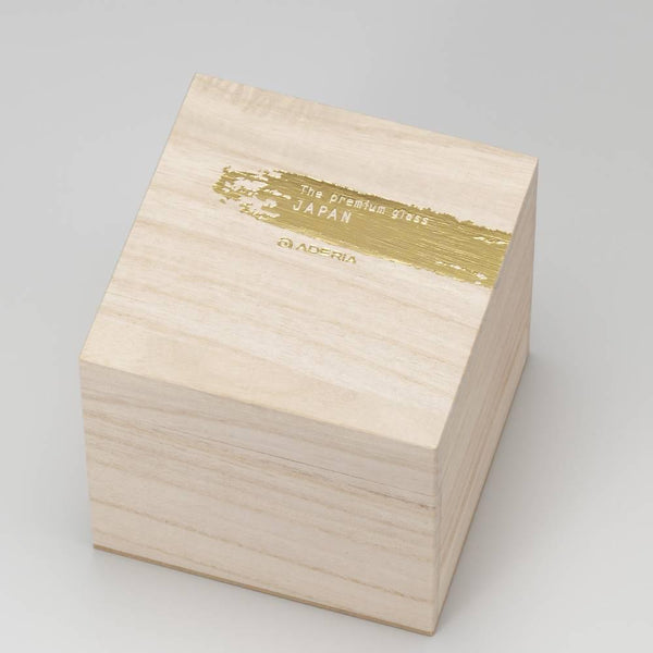 아데리아 프리미엄 골드 패턴 프로스트 올드 패션드 록스 글라스 335ml