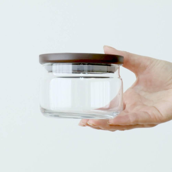 Aderia 쌓을 수 있는 유리 용기 소형 주방 보관 용기 360ml