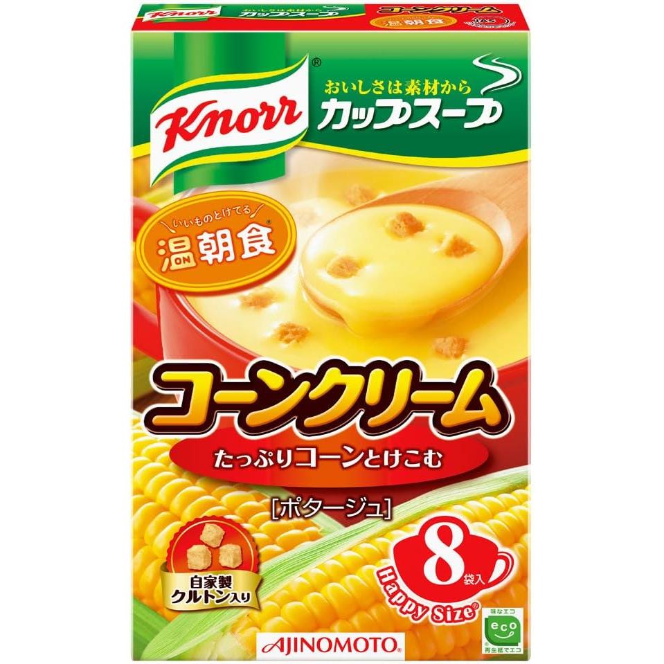 아지노모토 크노르 인스턴트 크리미 옥수수 수프(크루통 포함) 8인분