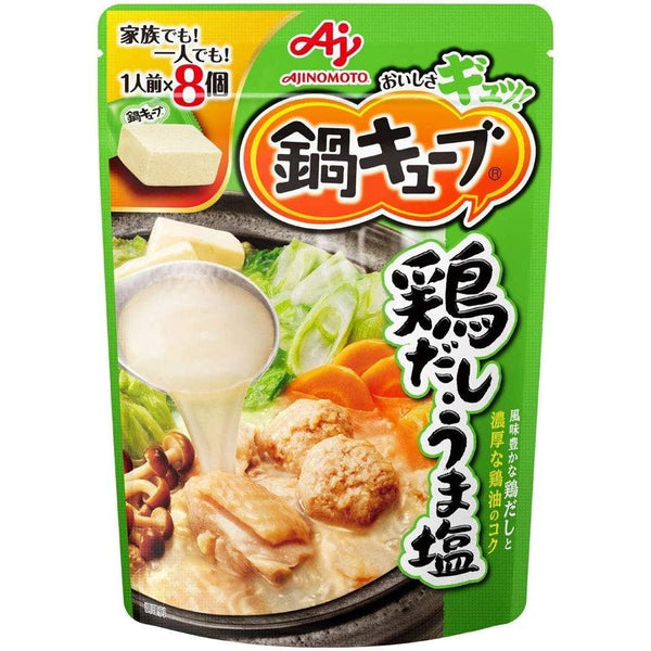 아지노모토 나베 큐브 토리다시 스톡 치킨 시즈닝 큐브 7ct.