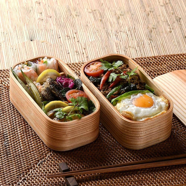 아키타 삼나무 도시락 수제 2단 도시락 930ml