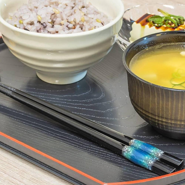 아오바 식기세척기 안전젓가락 오션레진 디자인 블랙 23cm