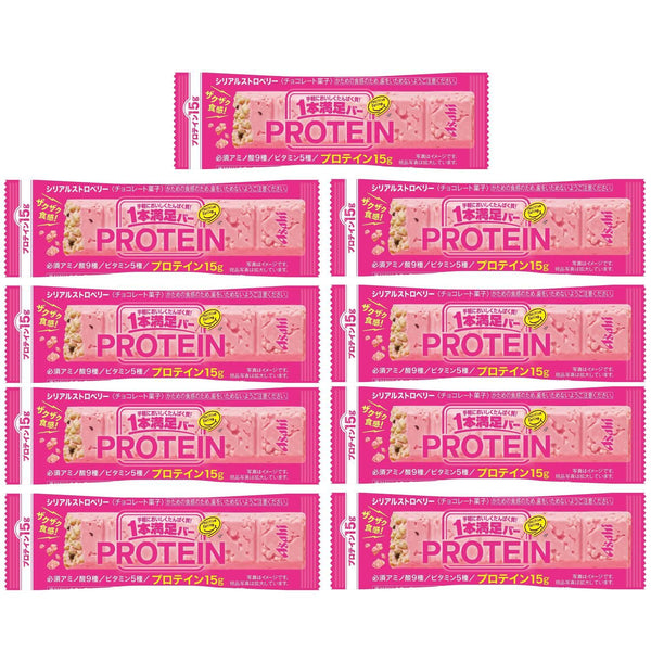 아사히 프로틴바 딸기맛 시리얼바 프로틴 15g (9팩)