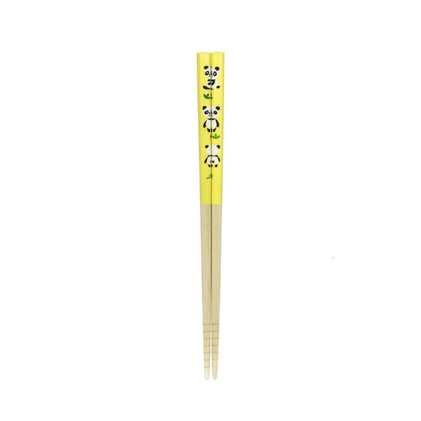 대나무 어린이용 젓가락 케이스 포함 식기세척기 안전 팬더 디자인 19.5cm