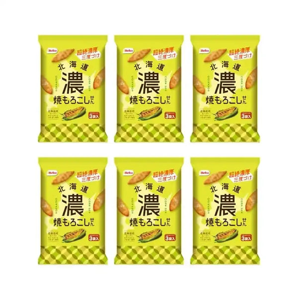 Befco 구운 스위트 홋카이도 옥수수 센베이 51g (6개입)