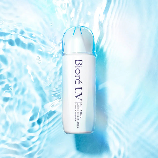 비오레 UV 아쿠아 리치 아쿠아 하이라이트 로션 밀키 선스크린 SPF50+ 70ml