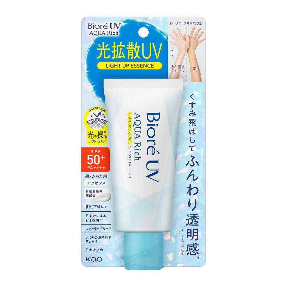 비오레 UV 아쿠아 리치 라이트 업 에센스 선스크린 SPF50+ PA++++ 70g