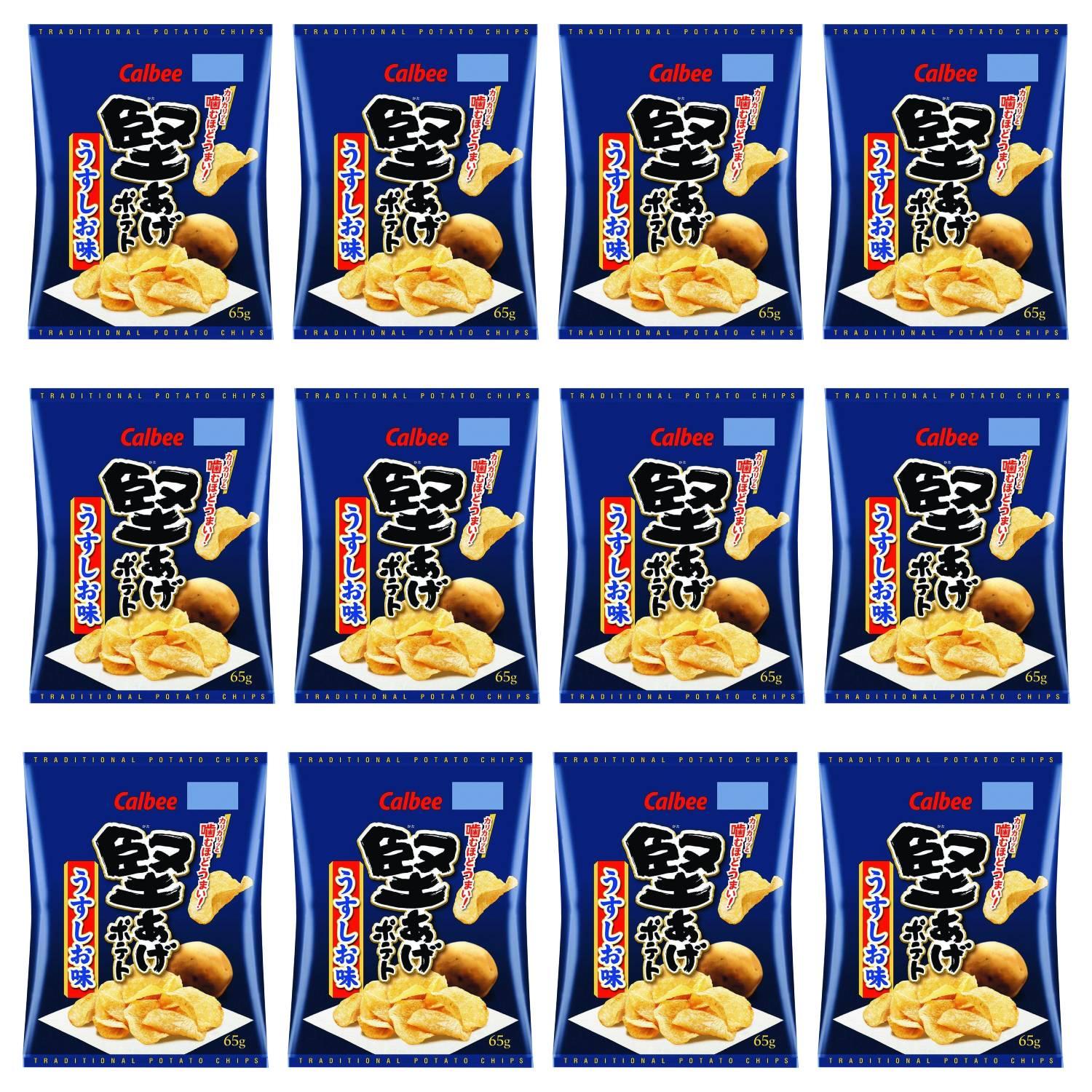 칼비 카타아게 소금에 절인 바삭한 감자칩 65g (12봉입)
