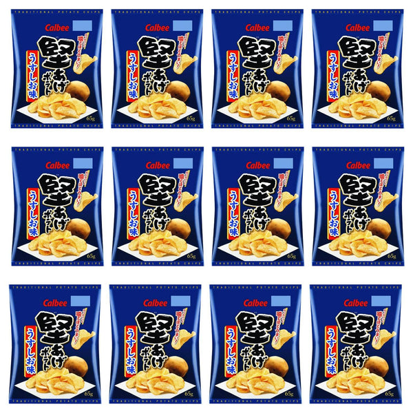 칼비 카타아게 소금에 절인 바삭한 감자칩 65g (12봉입)