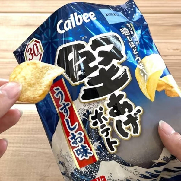 칼비 카타아게 소금에 절인 바삭한 감자칩 65g (12봉입)