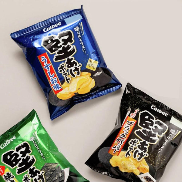 칼비 카타아게 소금에 절인 바삭한 감자칩 65g (12봉입)