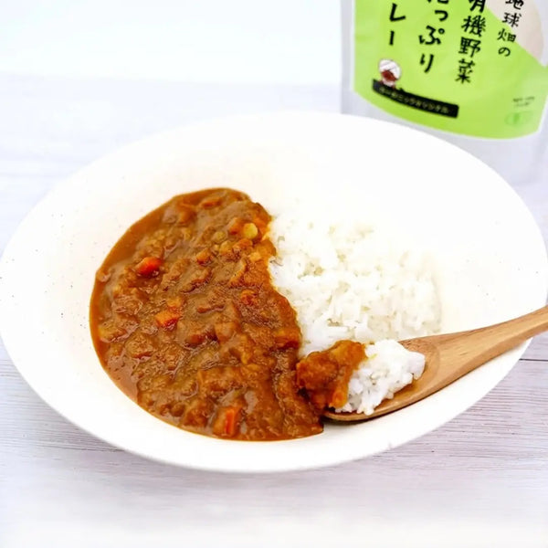 치큐바타케 유기농 야채 카레 글루텐 프리 비건 레토르트 식사 180g
