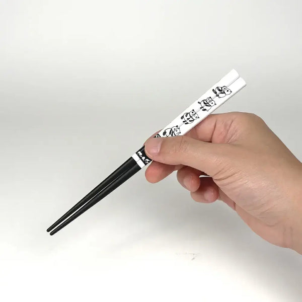 어린이 젓가락 미끄럼 방지 식기세척기 안전 팬더 디자인 18cm