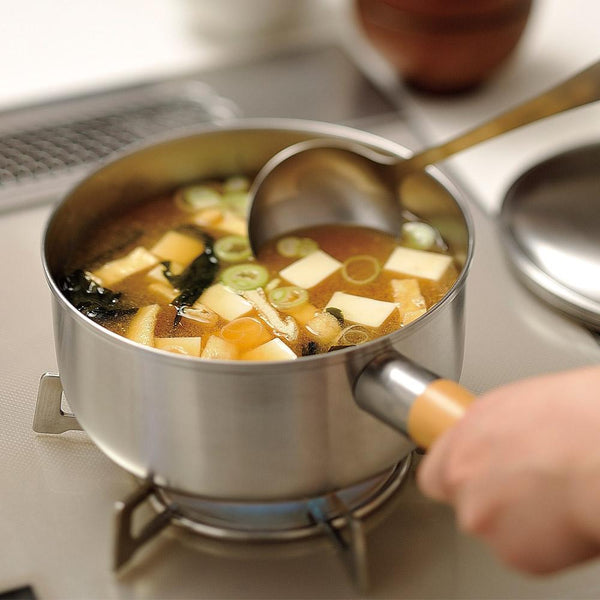 치토세 스타일리시 나무손잡이 냄비(뚜껑 포함)(IH 대응) 2.2L