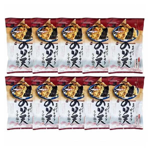 Daiko Foods 노리텐 살짝 소금에 절인 김 김 튀김 칩 (10팩)