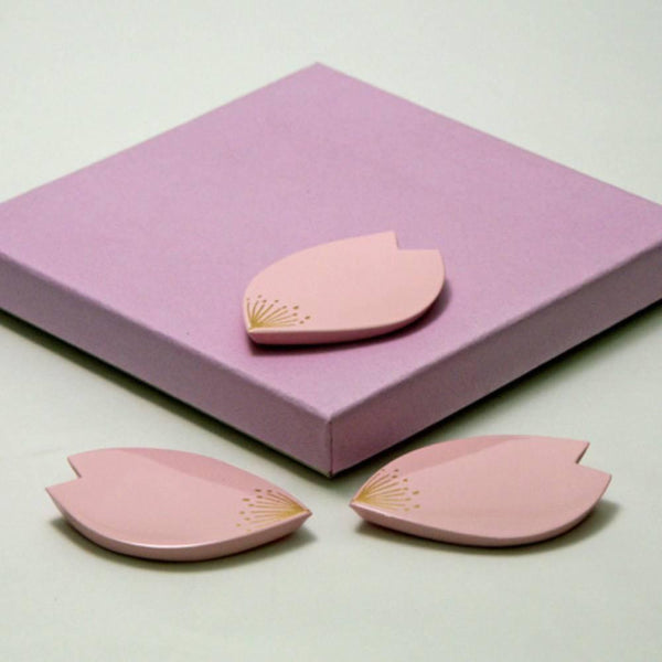 장식 젓가락 받침 벚꽃 꽃잎 모양 핑크 1개