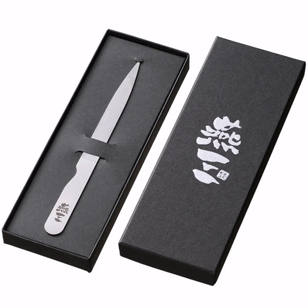 Enzo Stainless Steel Nail File Coarse Grit in Black Gift Box 150mm