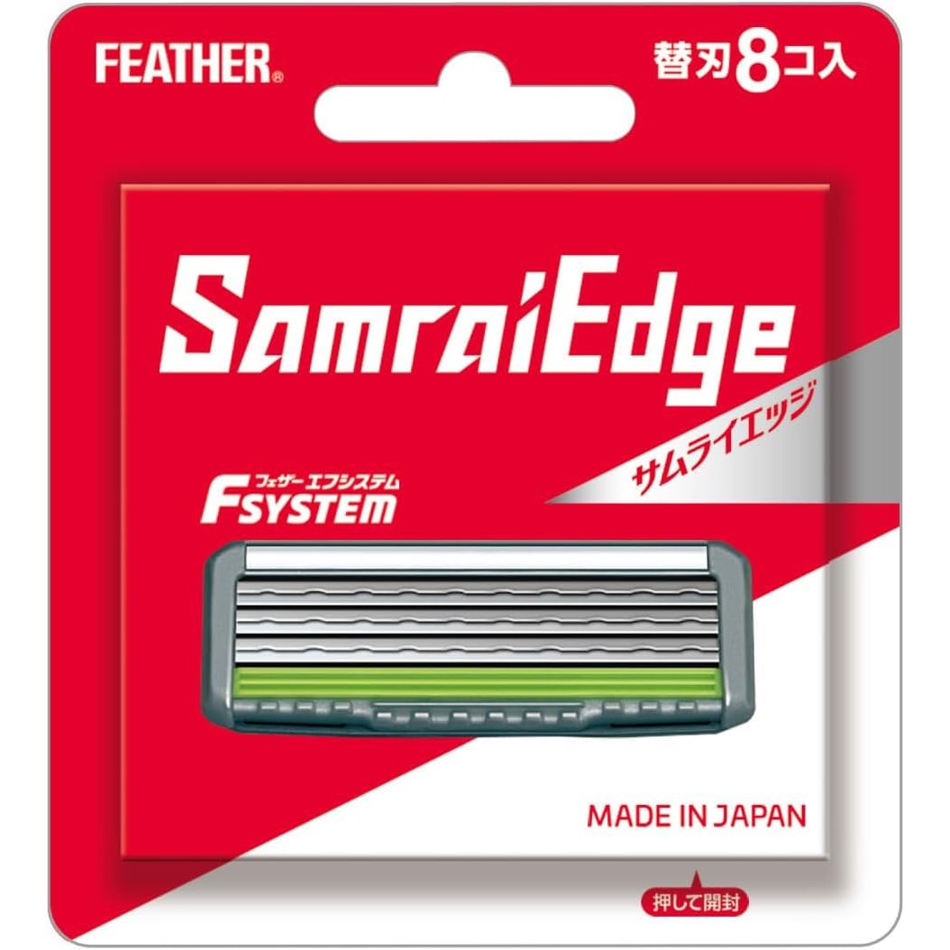 Feather F-System Samurai Edge 면도날 리필 카트리지 8개