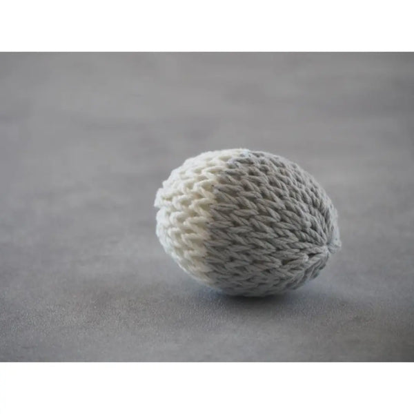 Ferretamago 달걀 모양의 흰 족제비용 장난감 면봉 회색 흰색 7cm