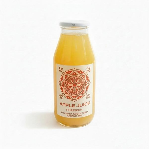 후지와라 뿌리 농장 순수 천연 나가노 사과 주스 180ml