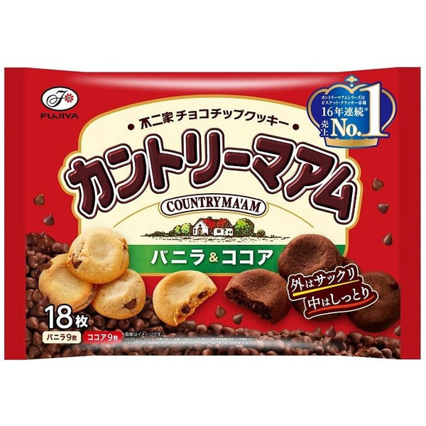 후지야 컨트리 MA'AM 바닐라 & 코코아 소프트 초콜릿 칩 쿠키 18ct.