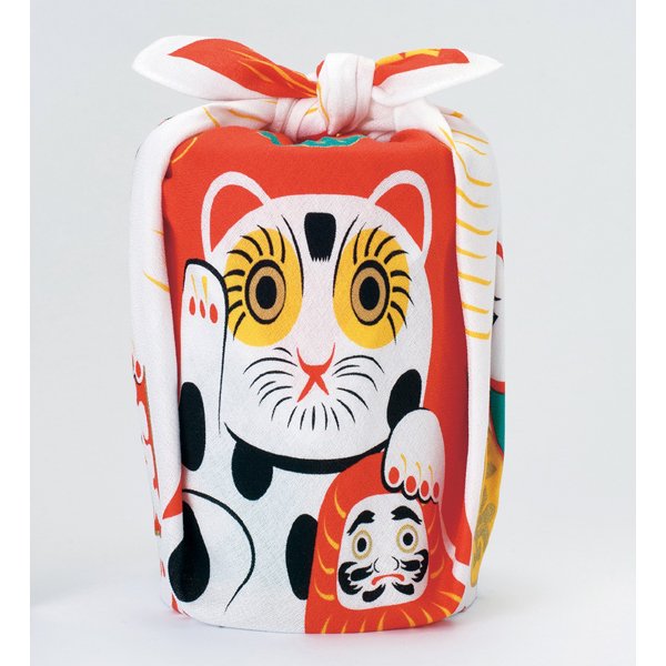 후쿠코채 보자기 마네키네코 작은 면 보자기 48cm
