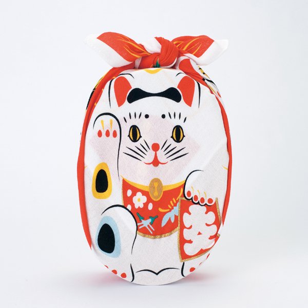 후쿠코채 보자기 마네키네코 작은 면 보자기 48cm