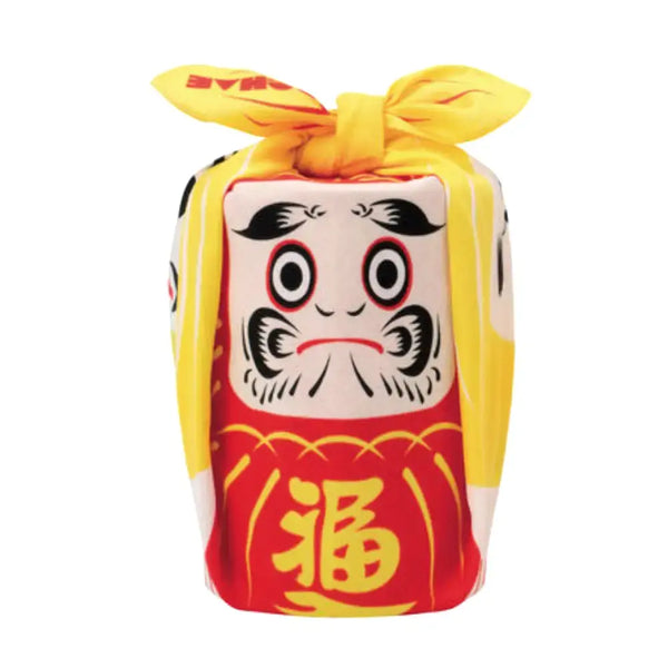 보자기 네 다루마 인형 빨간색 노란색 면 보자기 48cm