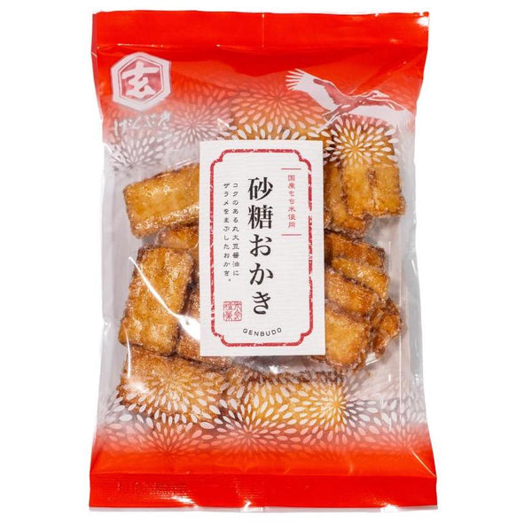 겐부도 자라메 간장 센베이 크리스탈 설탕 코팅 (3개 팩)