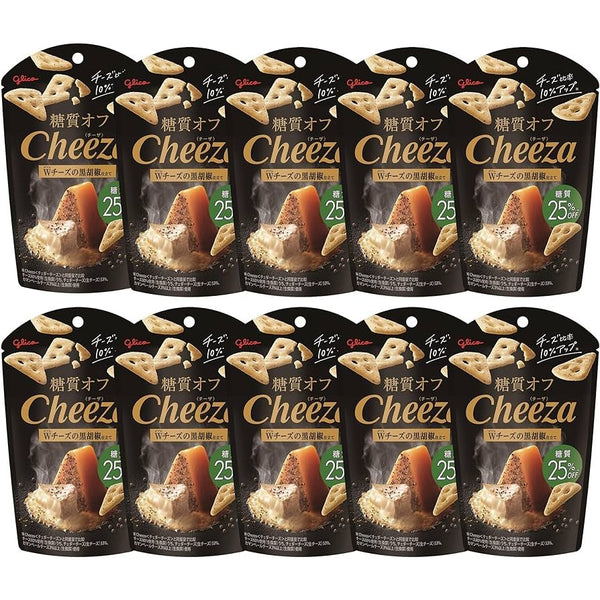 글리코 치자 저탄수화물 블랙 페퍼 더블 치즈 크래커 36g (10팩)