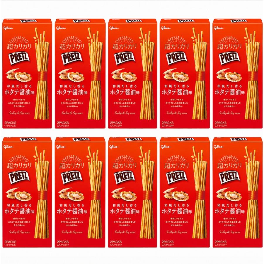 글리코 프레츠 비스킷 스틱 가리비 & 간장 다시맛 55g (10팩)