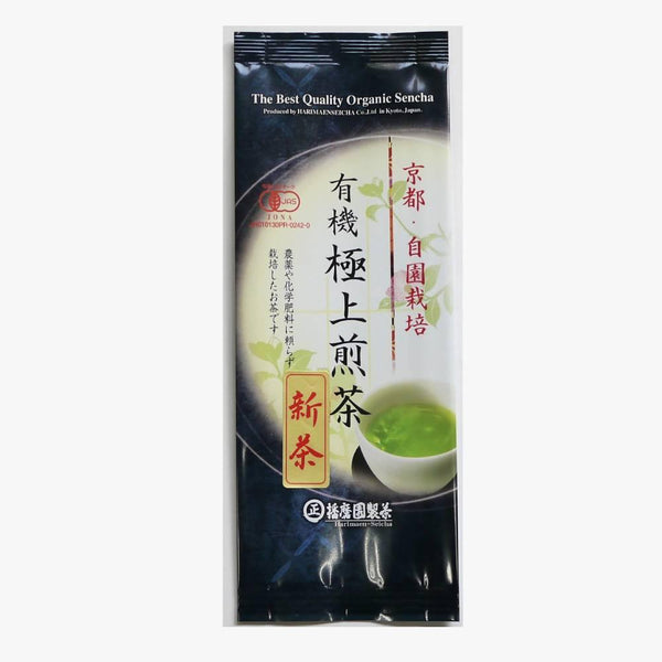 하리마엔 유기농 프리미엄 센차 첫 수확 신녹차 80g
