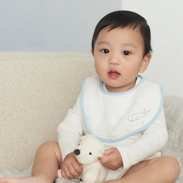 하트웰 이마바리 3단 모슬린 소프트 젠틀 베이비 턱받이 30cm