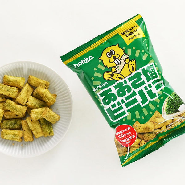홋카비버 바삭바삭 짭짤한 아오사 김 센베이 55g (3개입)