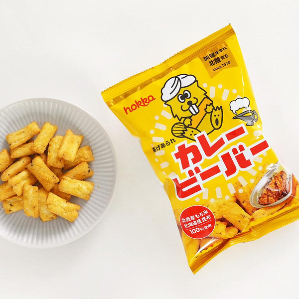 홋카비버 크런치 일본 카레 센베이 55g (3팩)
