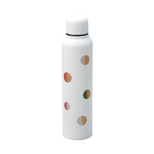Isuke 재사용 가능한 슬림 물병 스타일리쉬 컬러 도트 패턴 350ml