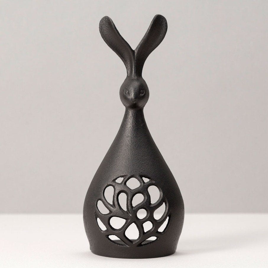 Iwachu 일본 주철 Tealight 캔들 홀더 토끼 디자인