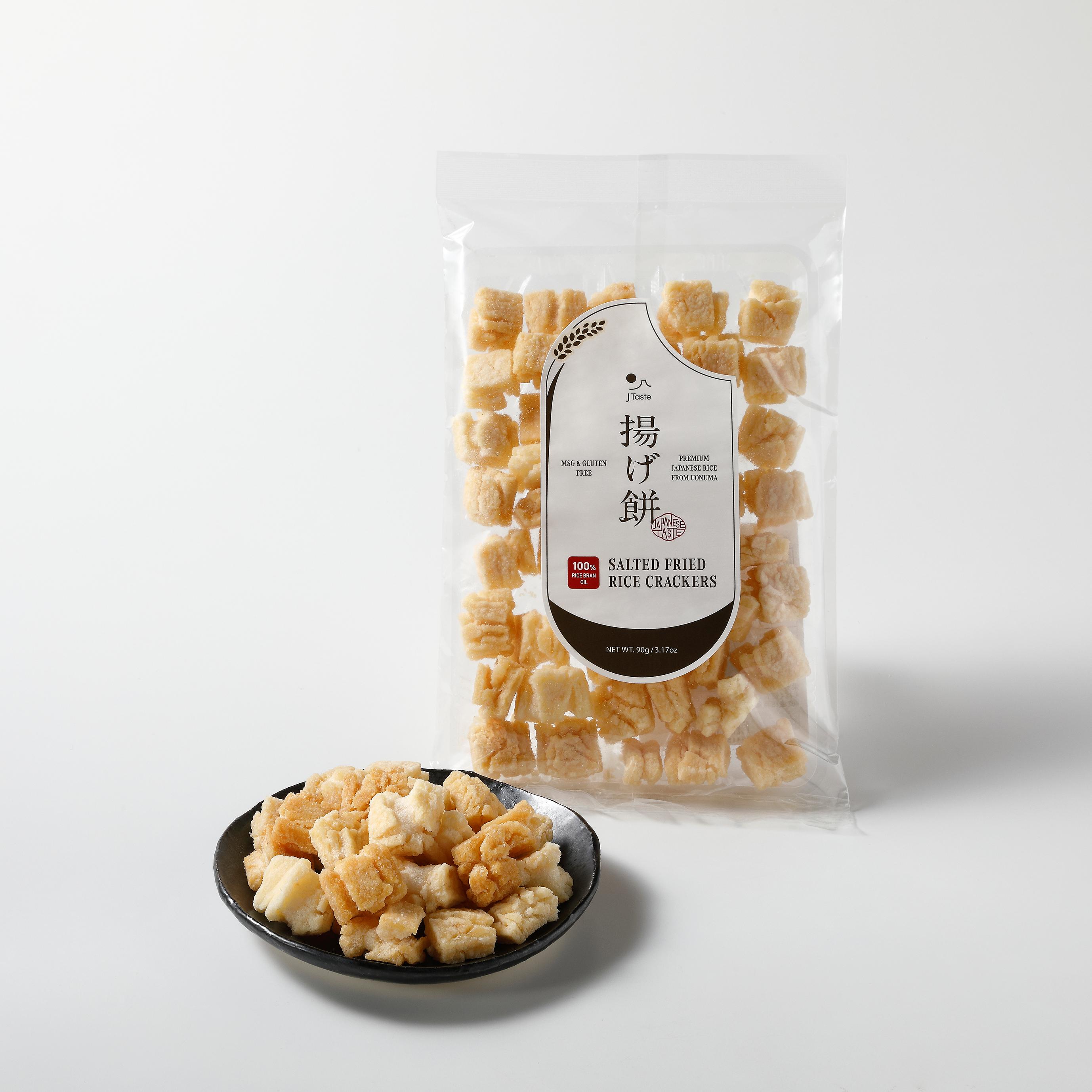 J Taste 아게모치 소금 글루텐 프리 일본 센베이 90g