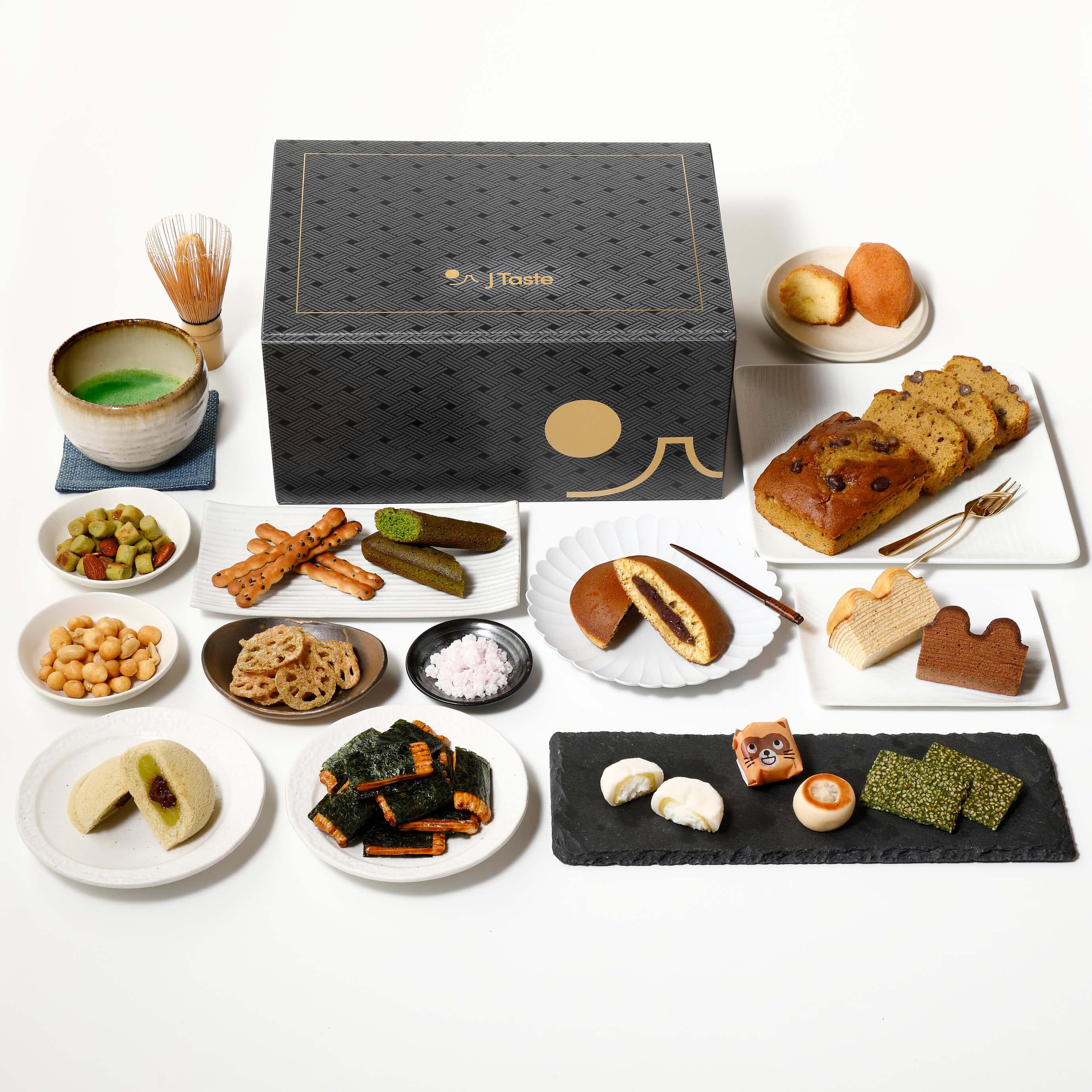 J Taste 프리미엄 엄선 일본 스낵 박스(20개 이상의 정사이즈 스낵)