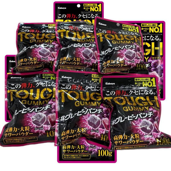 카바야 질긴 구미 알파 & 베타 포도 츄이 구미 100g (6개입)