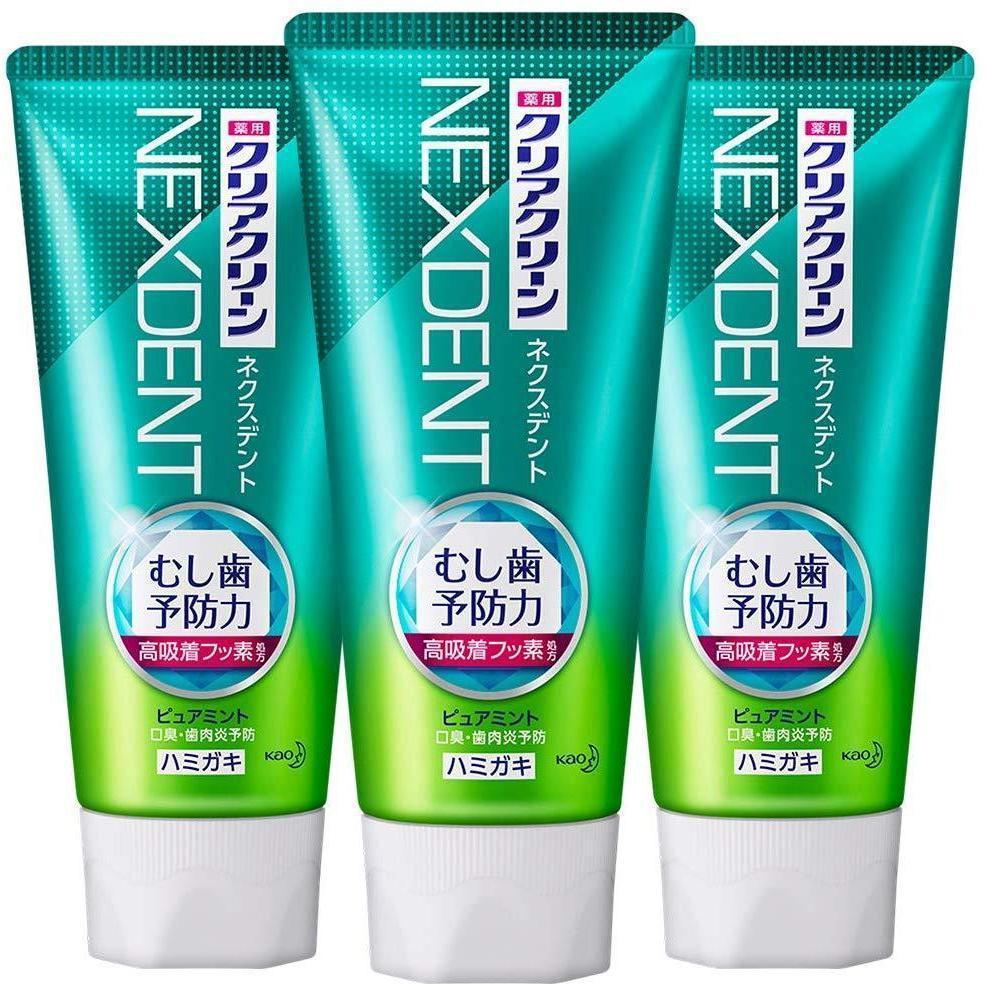 클리어클린 넥덴트 치약 퓨어민트 120g x 3개