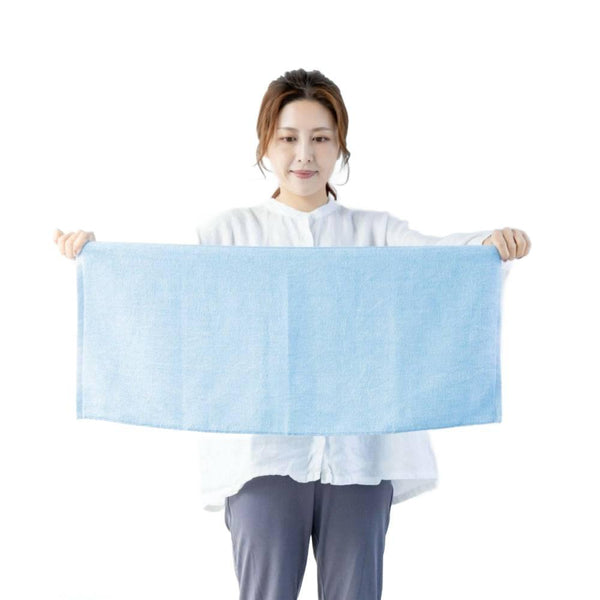 Kawac 퀵 드라이 흡수성 소프트 페이스 타올 블루 34×80cm
