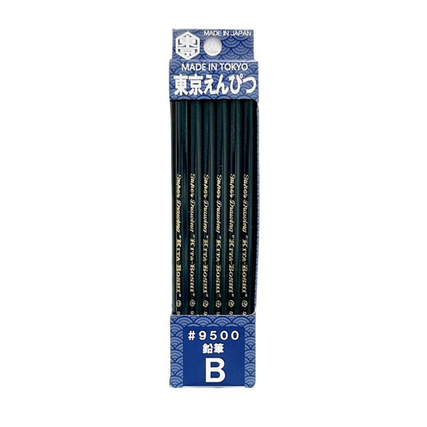 키타보시 도쿄 연필 B 9500 드로잉 및 라이트 셰이딩용 12개입