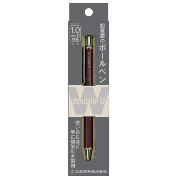 키타보시 나무 육각 볼펜 1.0mm #W-600AZ