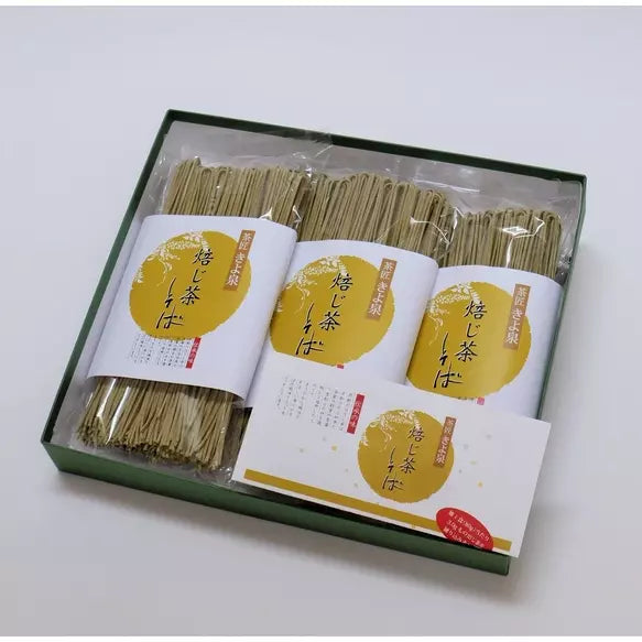 기요센 호지차 향기로운 녹차 소바 국수 3봉 팩