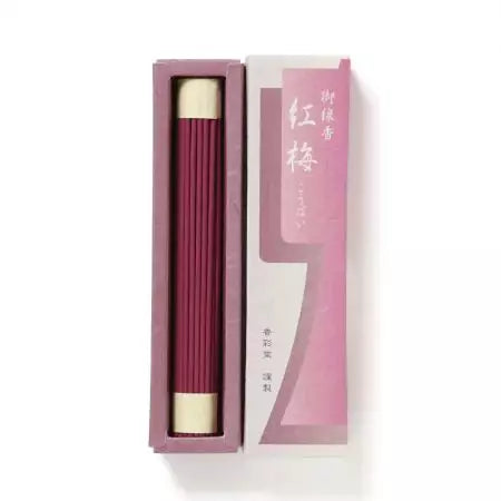 코사이도 붉은 매화 향기로운 꽃 일본 향 스틱 20g