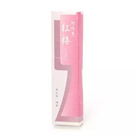 코사이도 붉은 매화 향기로운 꽃 일본 향 스틱 20g