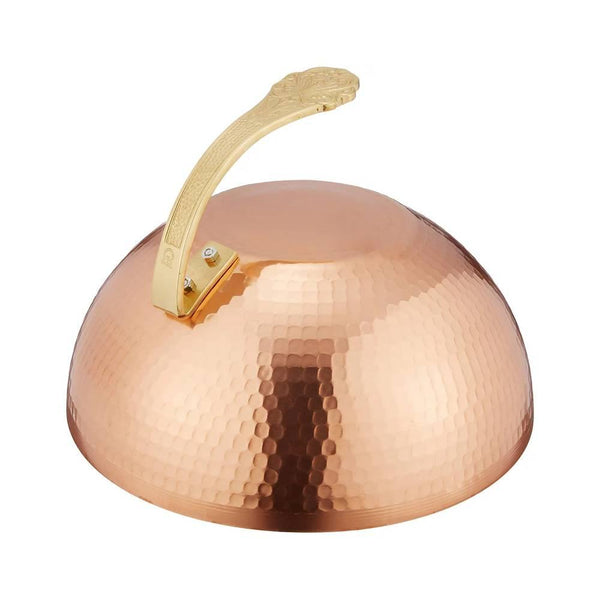 마루신 망치로 두드린 구리 식품 커버 오일 스플래터 가드 돔 27cm